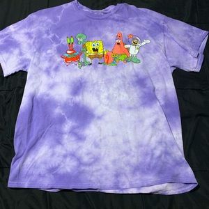 New SpongeBob purple tie dye shirt